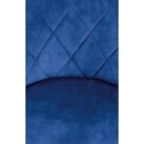 Стул барный HALMAR H101 темно-синий/черный